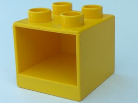 Sárga 2x2x1 1/2 DUPLO Szekrény Keret