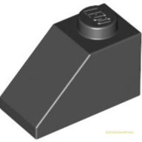 Fekete 1X2/45° Cserép