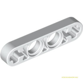 Fehér 1x4 Technic Lapos Csatlakozó