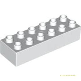 Fehér 2X6 DUPLO Elem