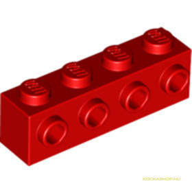 Piros 1x4x1 Elem Oldalt Gombokkal