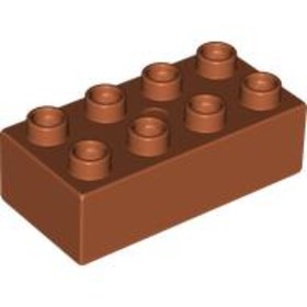 Sötét Narancssárga 2x4 DUPLO Kocka