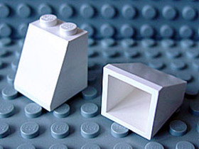 Fehér 2x2x2 Cserép Elem