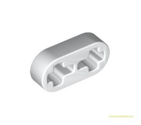 Fehér Technic 1x2 vékony elem