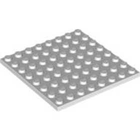 Fehér 8x8 Lapos Elem