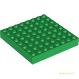 Zöld 8X8 Lapos Elem