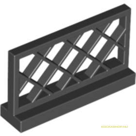 Fekete 1X4X2 Rácskerítés