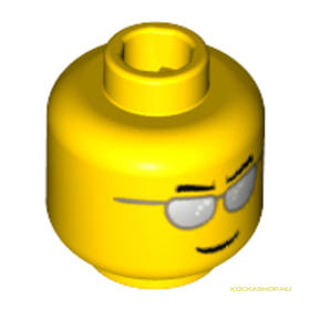 Sárga Minifigura Fej 4.