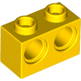 Sárga 1x2x1 elem 2 Lyukkal
