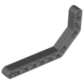 Sötét kékes szürke Technic 3 x 7 45 fokos elem