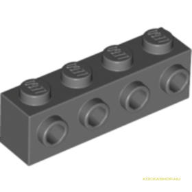 Sötét kékes-szürke 1X4 Elem +4 Gombbal