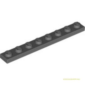 Sötét kékes-szürke 1X8 Lapos Elem