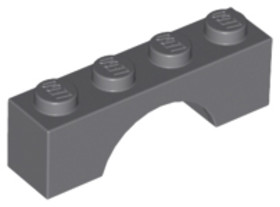 Sötét kékesszürke 1X4 Híd Elem