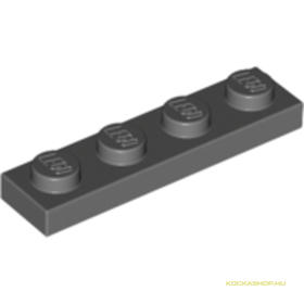 Sötét kékes-szürke 1X4 Lapos Elem