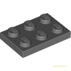 Sötét kékes-szürke 2X3 Lapos Elem