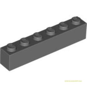 Sötét kékes-szürke 1X1X6 Elem