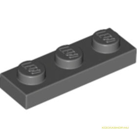 Sötét kékes-szürke 1X3 Lapos Elem