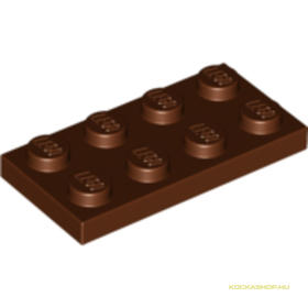 Vöröses barna 2X4 Lapos Elem