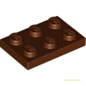Vöröses barna 2X3 Lapos Elem