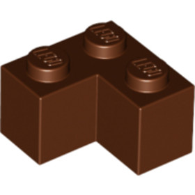 Vöröses barna 1X2X2 Sarokelem