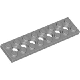 Világos kékessszürke 2X8 Technic Elem 7 Lyukkal 