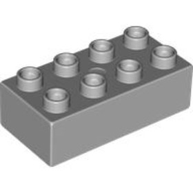 Világos Kékes-szürke 2x4 DUPLO Kocka