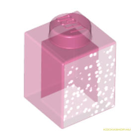 Fényes átlátszó sötét pink 1X1X1 Rózsaszín Kocka