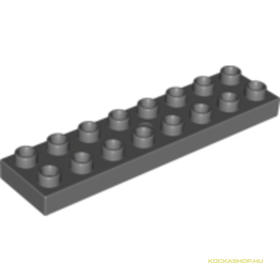 Sötét kékes-szürke 2X8X1/2 DUPLO Lapos Elem