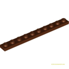 Vöröses barna 1X10 Hosszú Lapos Elem
