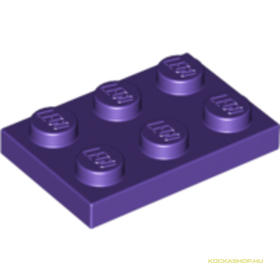 Sötét lila 2X3 Lapos Elem