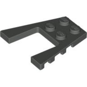 Sötétszürke 4x4 Lapos Ék