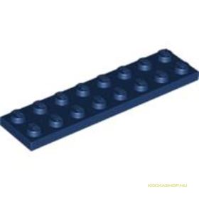 Sötétkék 2x8 Lapos elem
