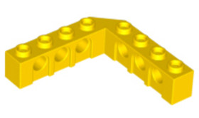 Sárga 5x5 Technic Sarok Elem