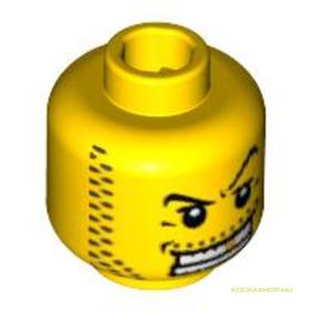 Sárga Vigyorgó Minifigura Fej