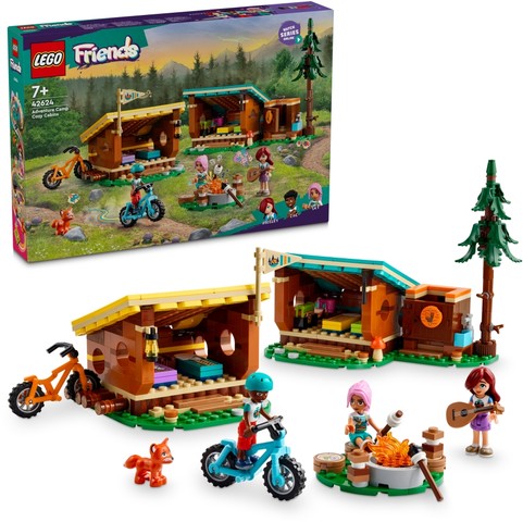 LEGO® Friends 42624 - Otthonos kabinok a kalandtáborban
