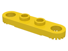 Sárga 1x4 Lapos Technic Elem Fogas Csatlakozóval
