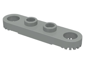 Világosszürke 1x4 Lapos Technic Elem Fogas Csatlakozóval