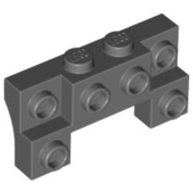 Sötét Kékesszürke 2 x 4 - 1 x 4 módosított lap