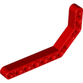 Piros Hajlított 3x7 45°Technic Kar