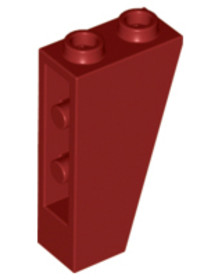 Sötétpiros 1x2x3 Fordított Cserép Elem