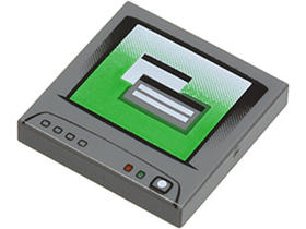 Sötét Kékes-szürke 2x2 Számítógép Monitor