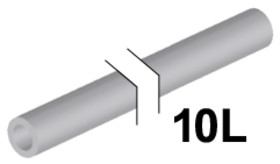 Világos kékesszürke 3mm D. 10L / 8,0cm merev tömlő