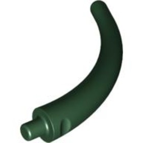 Sötétzöld Dinoszaurusz Farok Záróelem