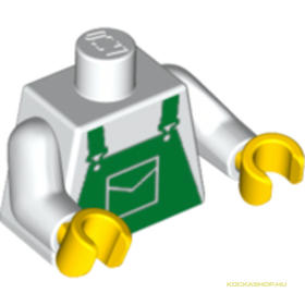 Fehér Minifigura Felsőrész Kantáros Felsővel