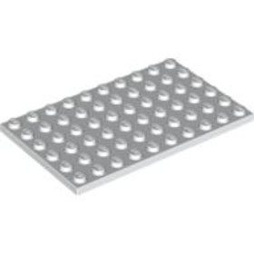 Fehér 6x10 Lapos Elem
