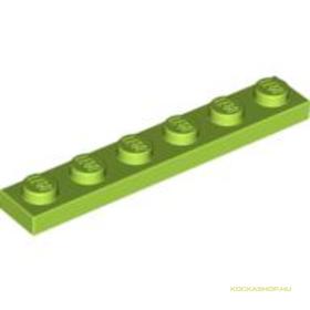 Lime színű 1X6 Lapos Elem