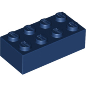 Sötétkék 2x4 Kocka