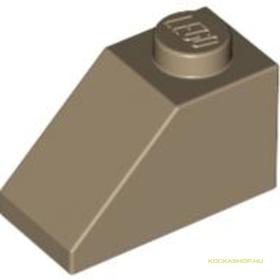 Sötét cserszínű 1X2/45° Cserép