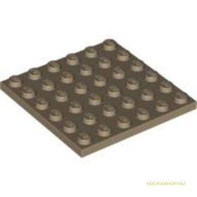 Sötét cserszínű 6X6 Lapos Elem