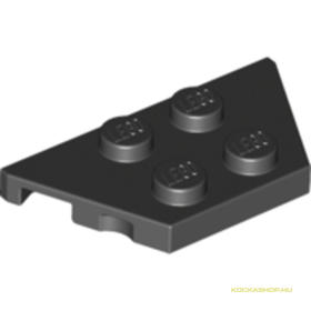 Fekete 2X4X18° Lapos Sarokelem